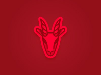 Cabras e Tretas goat illustration logo vector