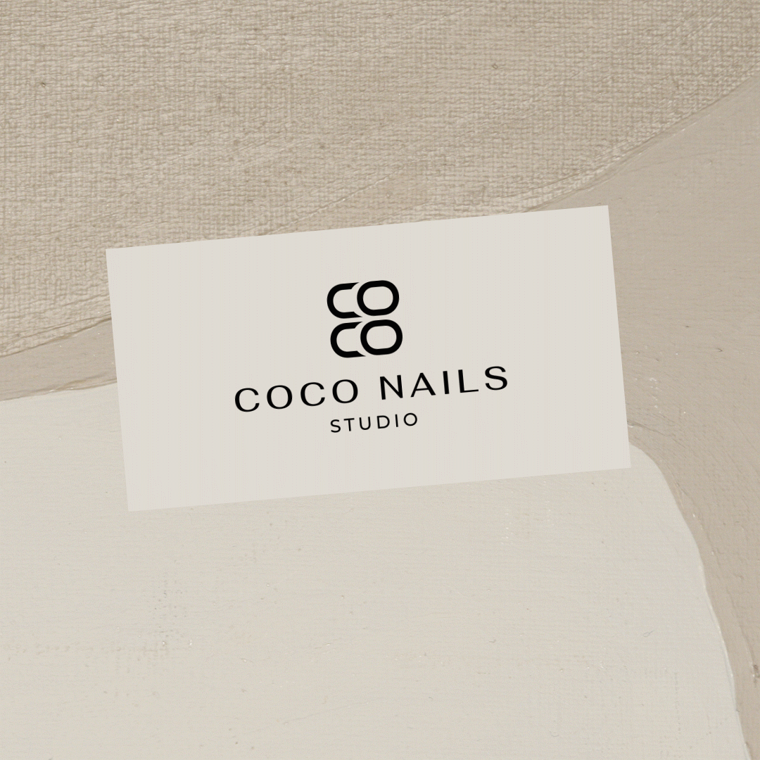 COCO NAILS studio / logo design animation branding design graphic design illustration logo logo design logo designs logotype motion motion graphics nails salon nails studio simple logo