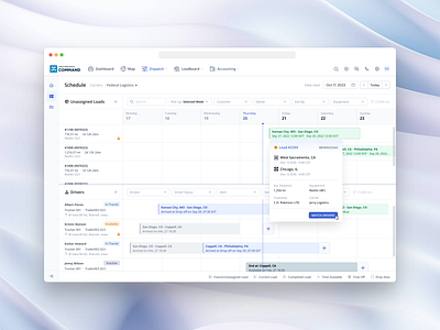 SaaS / Web App / Schedule Calendar calendar clean saas schedule ui design web design