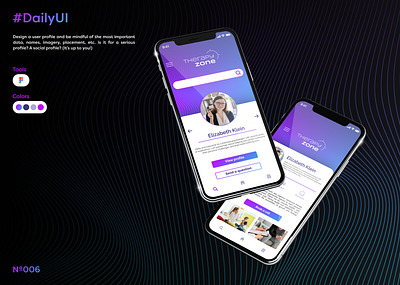 Daily UI Nº 006 figma graphic design profile ui