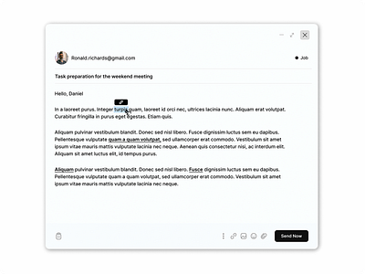 Mail page design concept communication figma mailing message ui uiux ux webdesign website