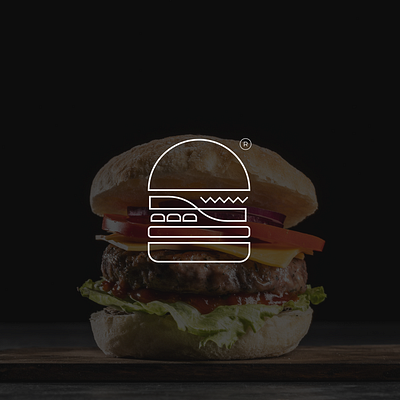 Burger logo modern branding design graphic design logo logo folio logodesign logomark logomodern logotype