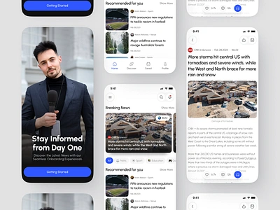 Hoaks - News App app article articles bulletin clean design feed minimal mobile design neat news news app newsfeed newslatter newspaper read reading social app ui ux