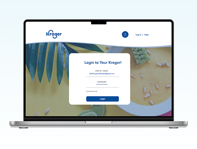 Kroger Dashboard dashboard ui ux