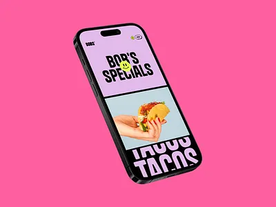 Bobs Template food restaurant template ui ux web design webflow