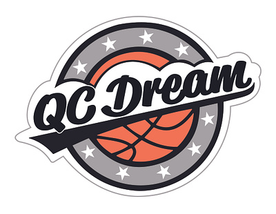 QC Dream Basketball | Logo branding design graphic design logo typography