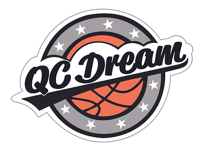 QC Dream Basketball | Logo branding design graphic design logo typography