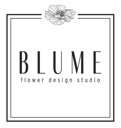 Blume Flower Design | Logo branding design graphic design logo typography