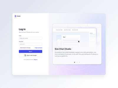 Insize web design ui