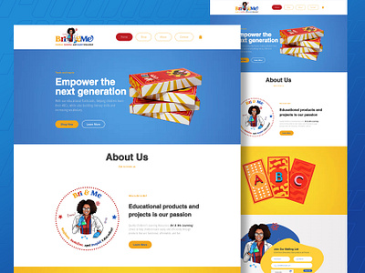 Bri & Me Learning - Educational Website cards education kids layout shopify shopify website ui web web design website wordpress