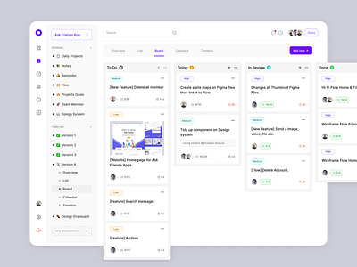 Project Management Dashboard analytics card clean dashboard dashboard planner dashboard team design management organize project project managenent task task project task tracking team manager to do list ui ux web