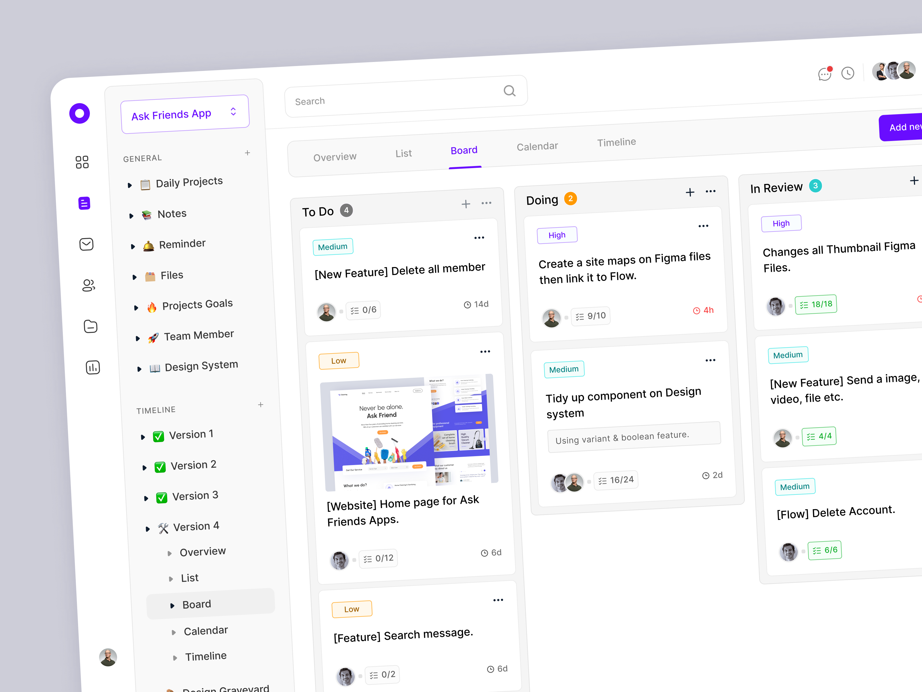 Project Management Dashboard by Latiful Fajar for 10am Studio on Dribbble