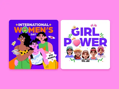 International Women's Day Design Assets 3d asset 3d illustrations 3d pack design asset pack design pack icons illustrations international womens day motion graphic womens day