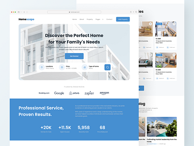 HOMESCAPE - Real Estate Website Design app building design landing redesign ui ux web