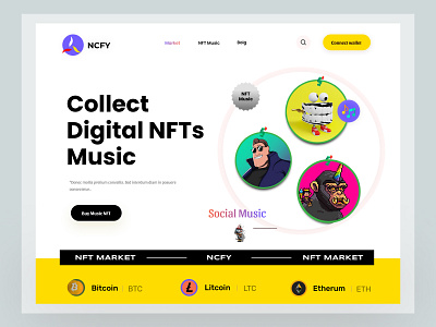 NFT Marketplace Website Design crypto nft nft landing page nft marketplace nft ui nft website nft website design nfts web tendy nft2023 ui web design webdesign website website design