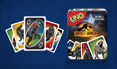 Jurassic World 3 UNO Packaging