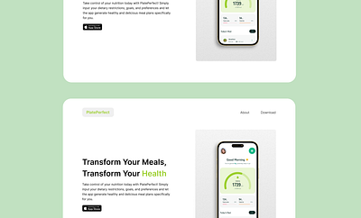 PlatePerfect app branding design ui ux