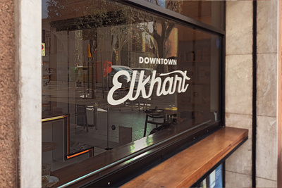 Downtown Elkhart Logo Concept branding concept design downtown graphic design logo print typography