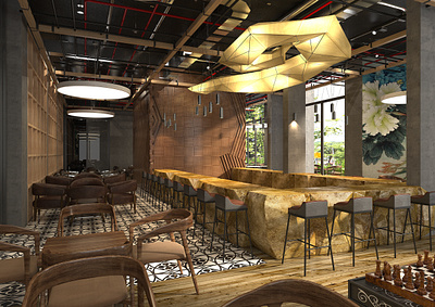 CGI - T-Coffee 3d 3dsmax archviz interior render visualization