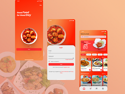 Food Delivery belajardesign belajarui dailyui dailywebdesign design designinspiration graphic design illustration ui uidesign uiux uxdesign webdesign