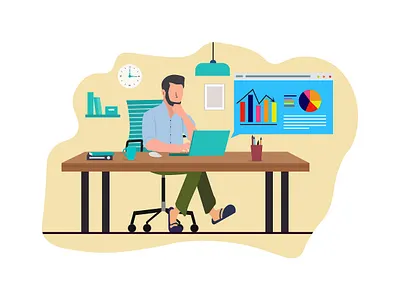 Vector illustration graphic Flat interior design. artwork character character design concept design digital art digital illustration graphic graphic design homepage illustration interior interior design landing page landingpage landscape ui ui design uiux vector