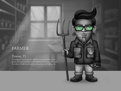 9 Cloud Farm | Character 2d app art artdirector artist asset blackandwhite character concept design freelance game illustration indie vaanart