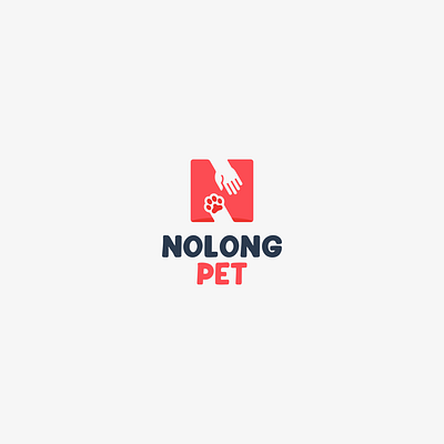 nolong pet branding design icon identity illustration logo modern simple design