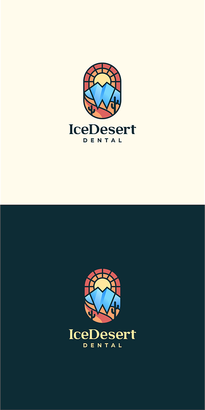 ice dessert dental logo branding design icon identity illustration logo modern simple design ui vector