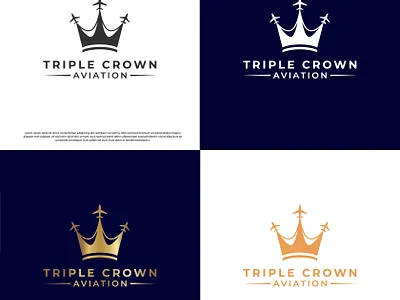 Aviation logo concept abstatct logo aviation branding crown flatlogo flying graphic design king letter logo logo design minimalist logo motion graphics plane wings