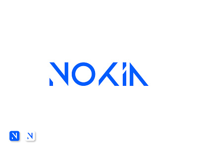 Nokia Logo Redesign brand identity brand logo branding design icon identity lettering logo logo design logo rebranding mobile new logo nokia rebranding