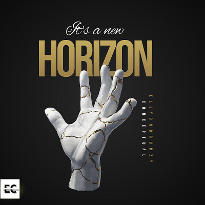 Happy New Month, It's a new Horizon design graphic design