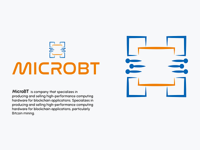 Logo: MicroBT app application bitcoin blockchain branding design graphic design hardware illustration industry logo modern simple tech technology vibrant