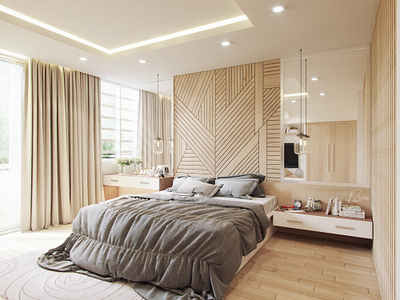 CGI - Bedroom - VP 3d 3dsmax archviz bedroom coronarender interior render visualization