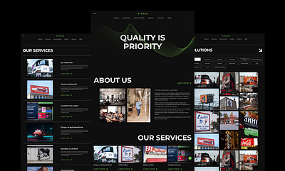 Corporate website design ad advertising azerbaijan baku branding corporate website design landing page sign company ui ux website design