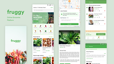 Fruggy - Online Groceries Platform app commerce design ecommerce groceries ui ux