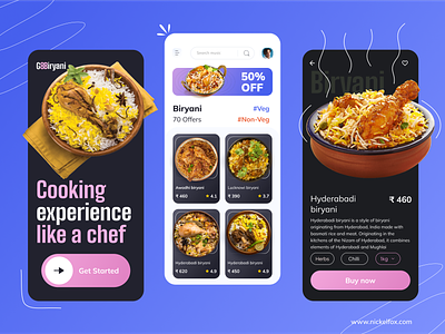 Food Ordering App app app design branding color delivery design eating exploration food food app food delivery service food order indian cuisine indian food meals minimal mobile app ui ux