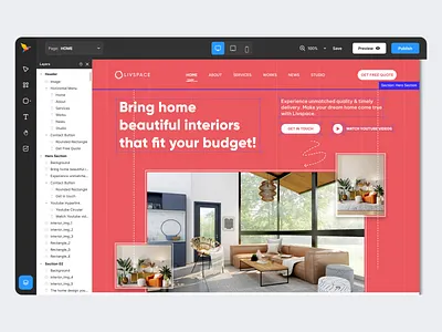 SiteX - No Code Web Builder builder cms component constructor design development figma minimal no code no code builder page builder product responsive saas web build web builder webflow website wix wordpress