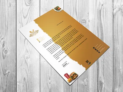 Restaurant Letterhead | Letterhead Design branding custom letterhead custom restaurant letterhead design elegant card elegant letterhead graphic design illustration letterhead letterhead design letterhead restaurant logo outstanding card photoshop restaurant custom letterhead restaurant letter head simple card simple letterhead ui