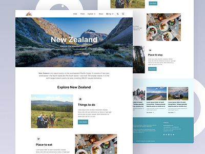 Travel agency web dashboard explore hotel hotel app landing page newzealand tour agency tour web travel travel agency travel agency app travel app travel home page travel ui travel website travelling trip ui user ux