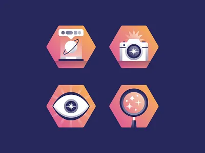 James Webb Infographic Icons camera eye infographic james webb magazine nasa planet research science search space stars telescope