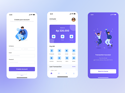 PAYO - Mobile Digital Wallet App Concept app design ui wallet app