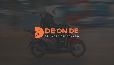 Deonde- Delivery on Demand Logo android branding design dribbble illustration ios logo logodesign mobile ui ux