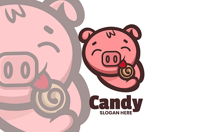 Candy animal branding cute mascot design graphic design illustration logo vector