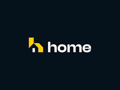 Home abstract ai banking bold corporate data door family finance fintech futuristic h home house letter logo negative space real estate roof search