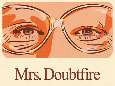 Mrs. Doubtifire branding design doodles graphic design illustration mrs doubtfire posterdesign print typography