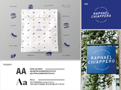 Chiappero branding charcutier illustration logo