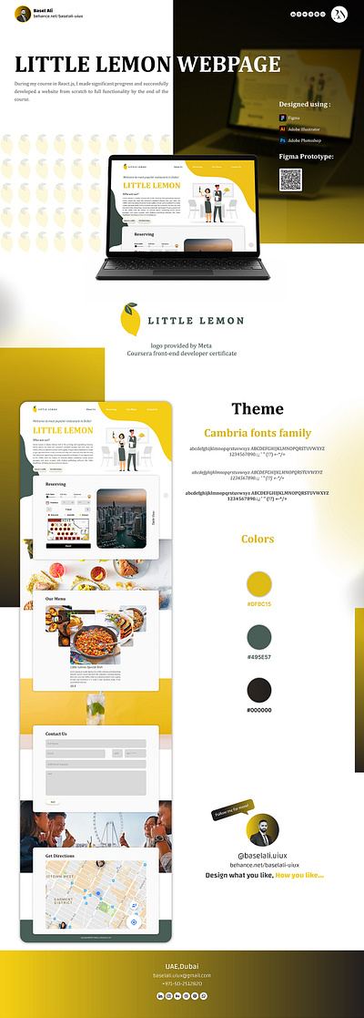 Little Lemon Webpage ui