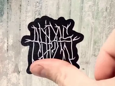 Adidas Sticker animation design font graphic design lettering typography video