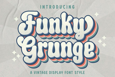 Funky Grunge Font 3d animation app branding design graphic design illustration logo motion graphics typography ui ux vector