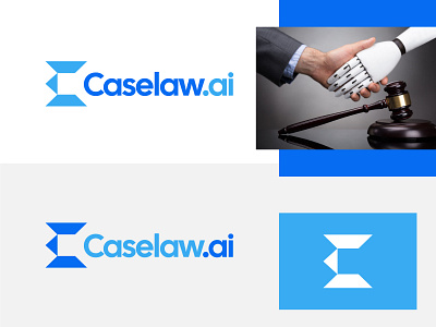 Caselaw.ai-artificial intelligence bot logo ai ai logo bot logo brand design brand identity branding design law law logo logo minimal modern logo startup tech